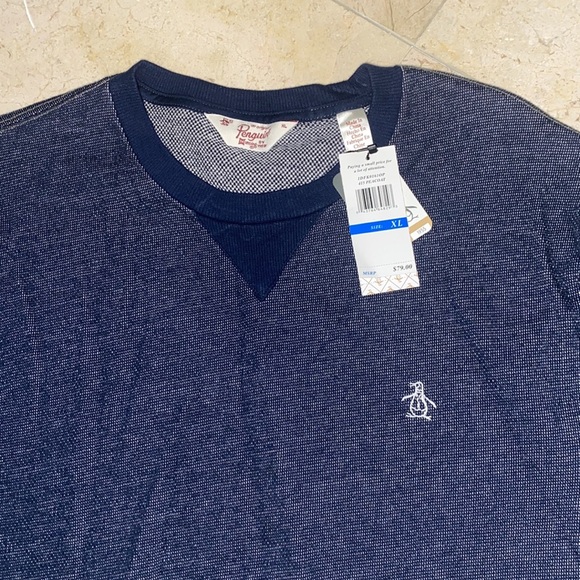 ORIGINAL PENGUIN Jacquard Navy Sweater